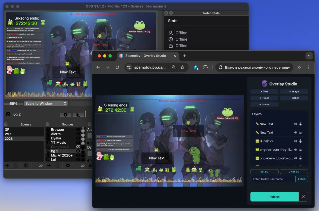 OBS Browser Source setup
